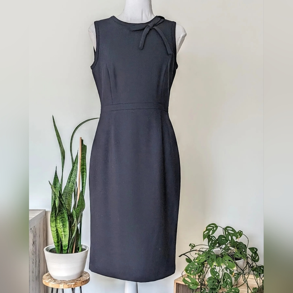Brooks Brothers Navy blue wool sheath dress sz 2